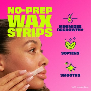 Nair Wax Ready Strips Face, 40 ct
