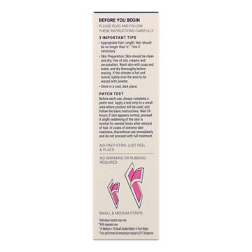 Nair Wax Ready Strips Face, 40 ct