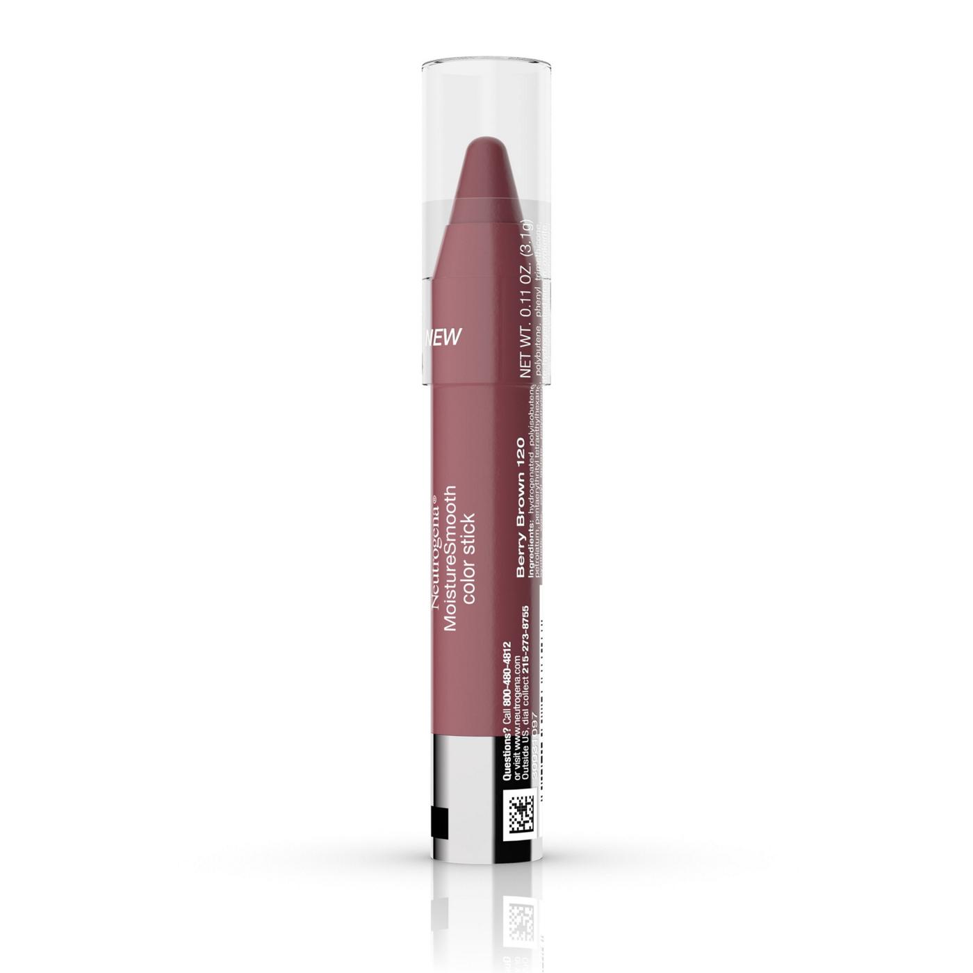 Neutrogena Moisturesmooth Color Stick 120 Berry Brown - Shop Lipstick ...