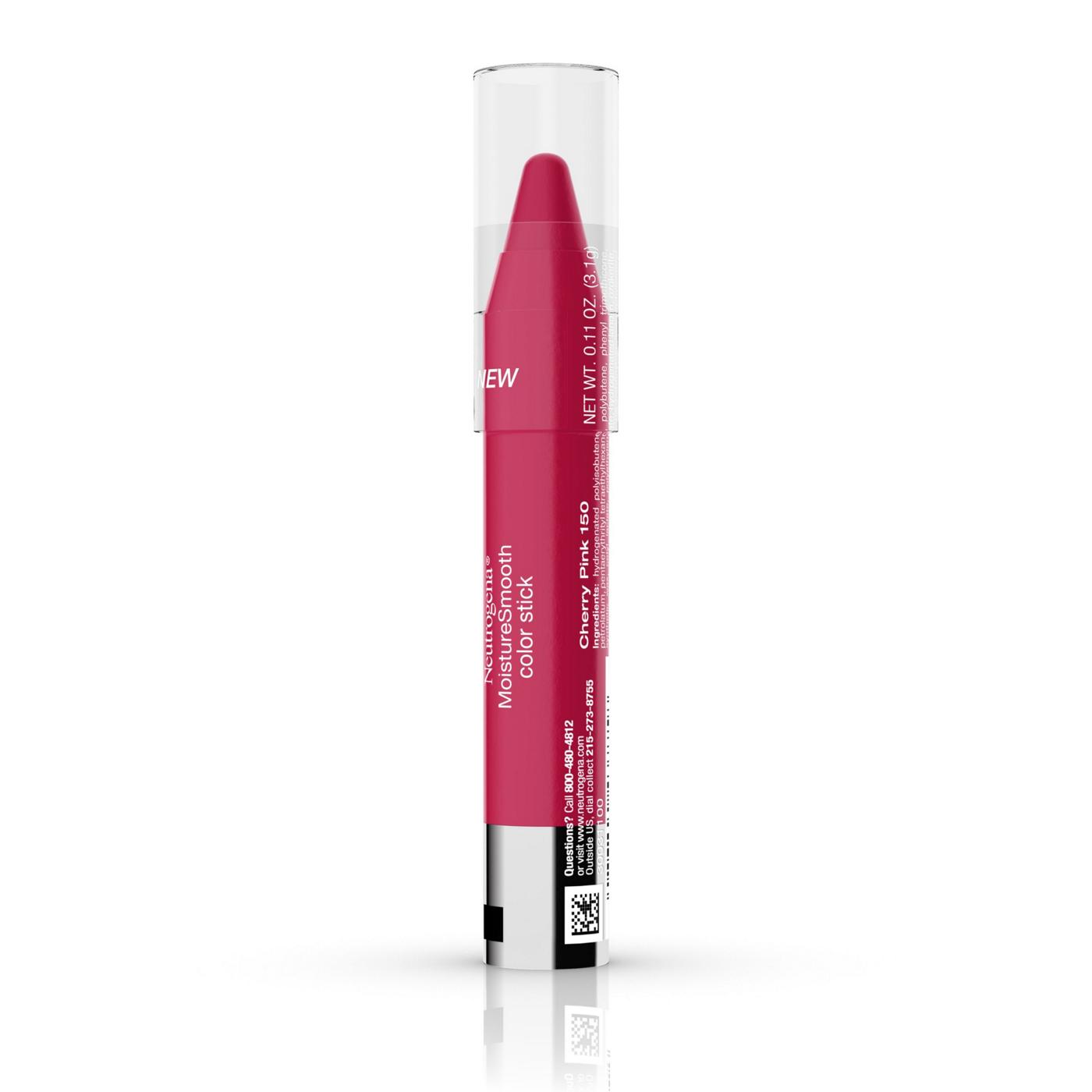 Neutrogena Moisturesmooth Color Stick 150 Cherry Pink; image 2 of 3