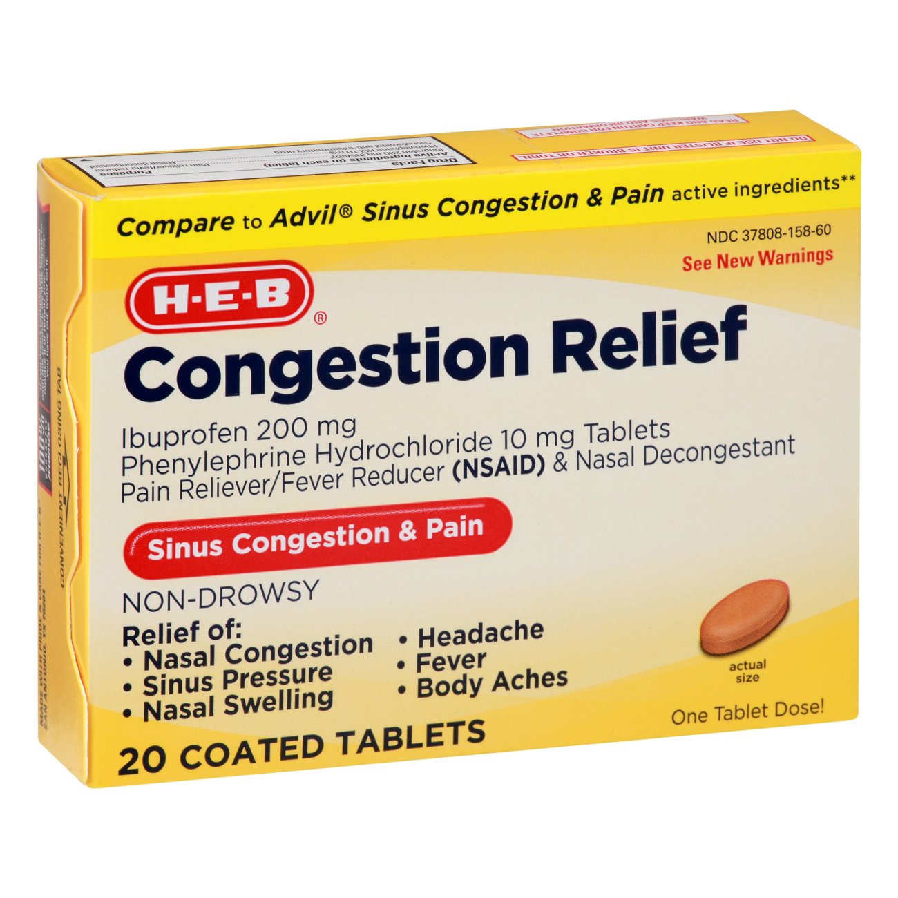 HEB Congestion Relief Tablets Shop Sinus & Allergy at HEB