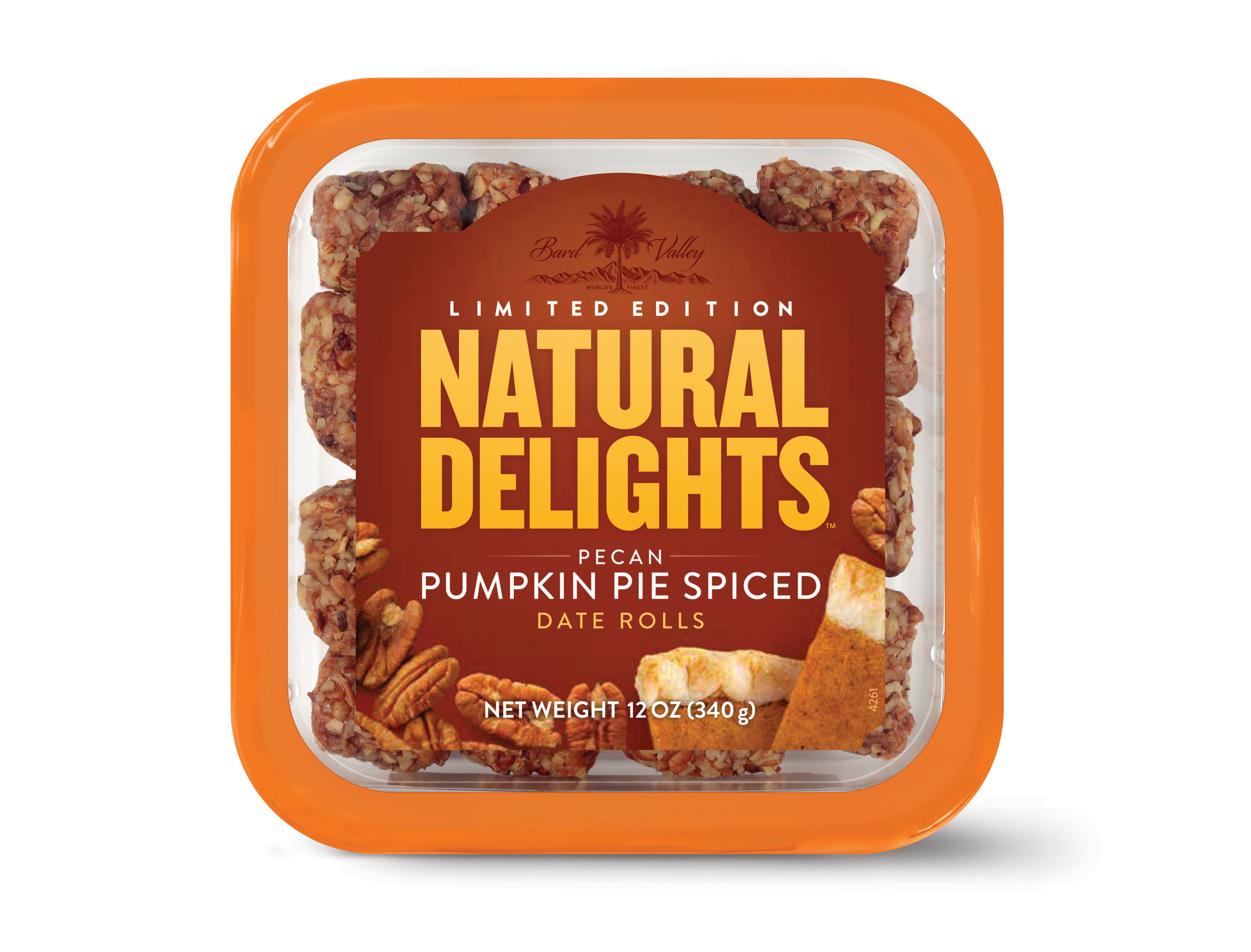 Bard Valley Natural Delights Pecan Pumpkin Pie Spiced Date Rolls Shop