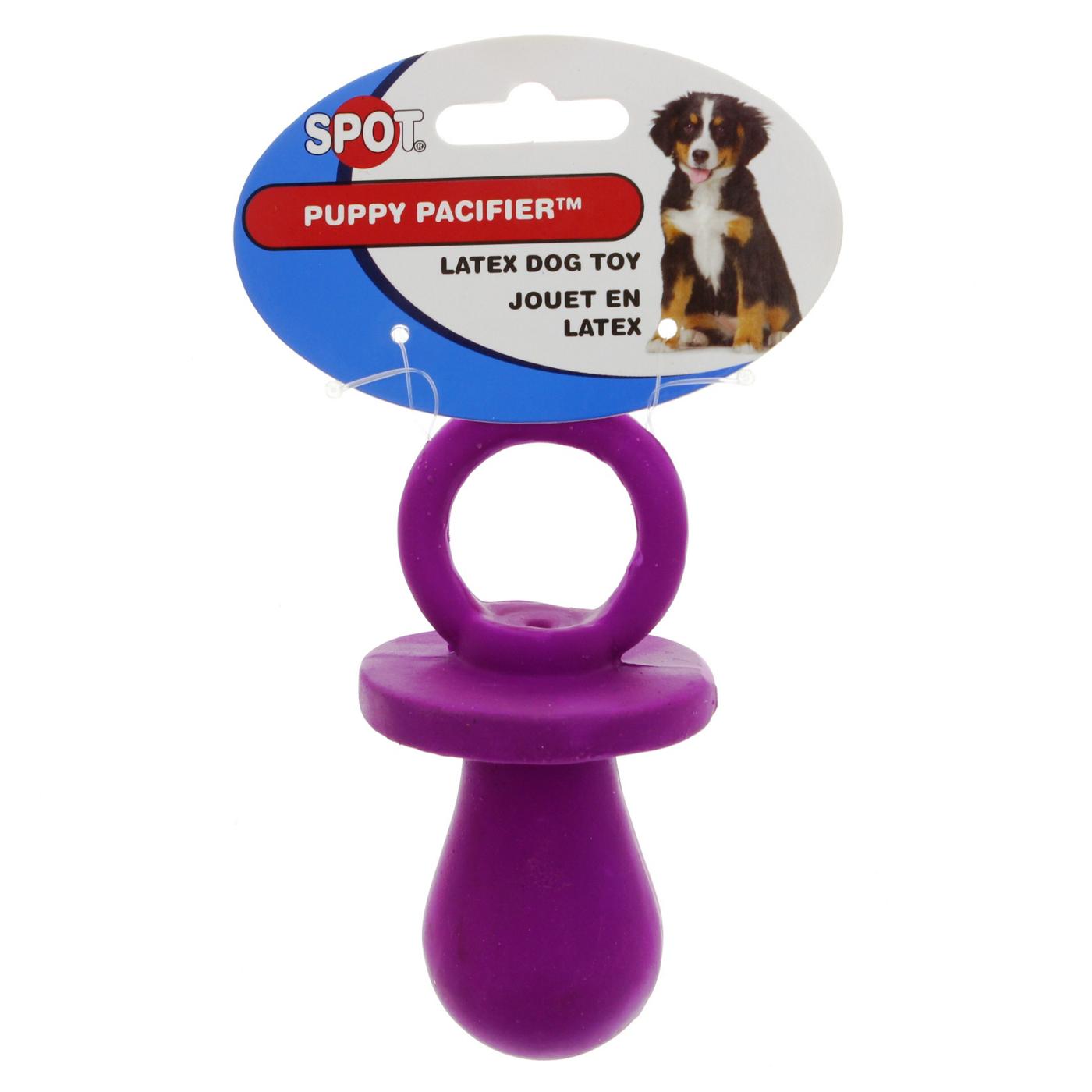 Spot Puppy Pacifier Latex Toy, Colors May Vary; image 1 of 3