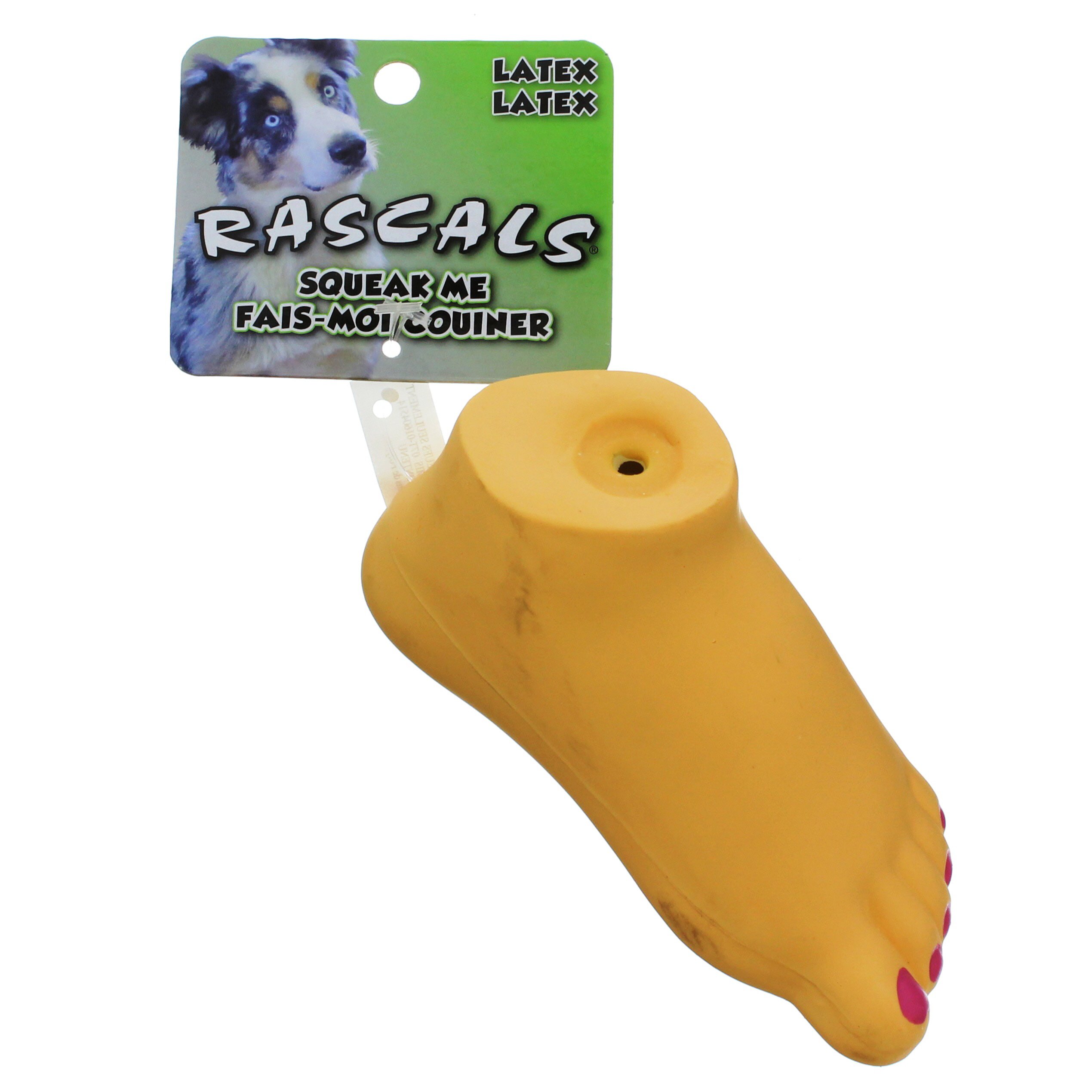 Rascals Squeak Me Foot Dog Toy Shop Dogs at HEB