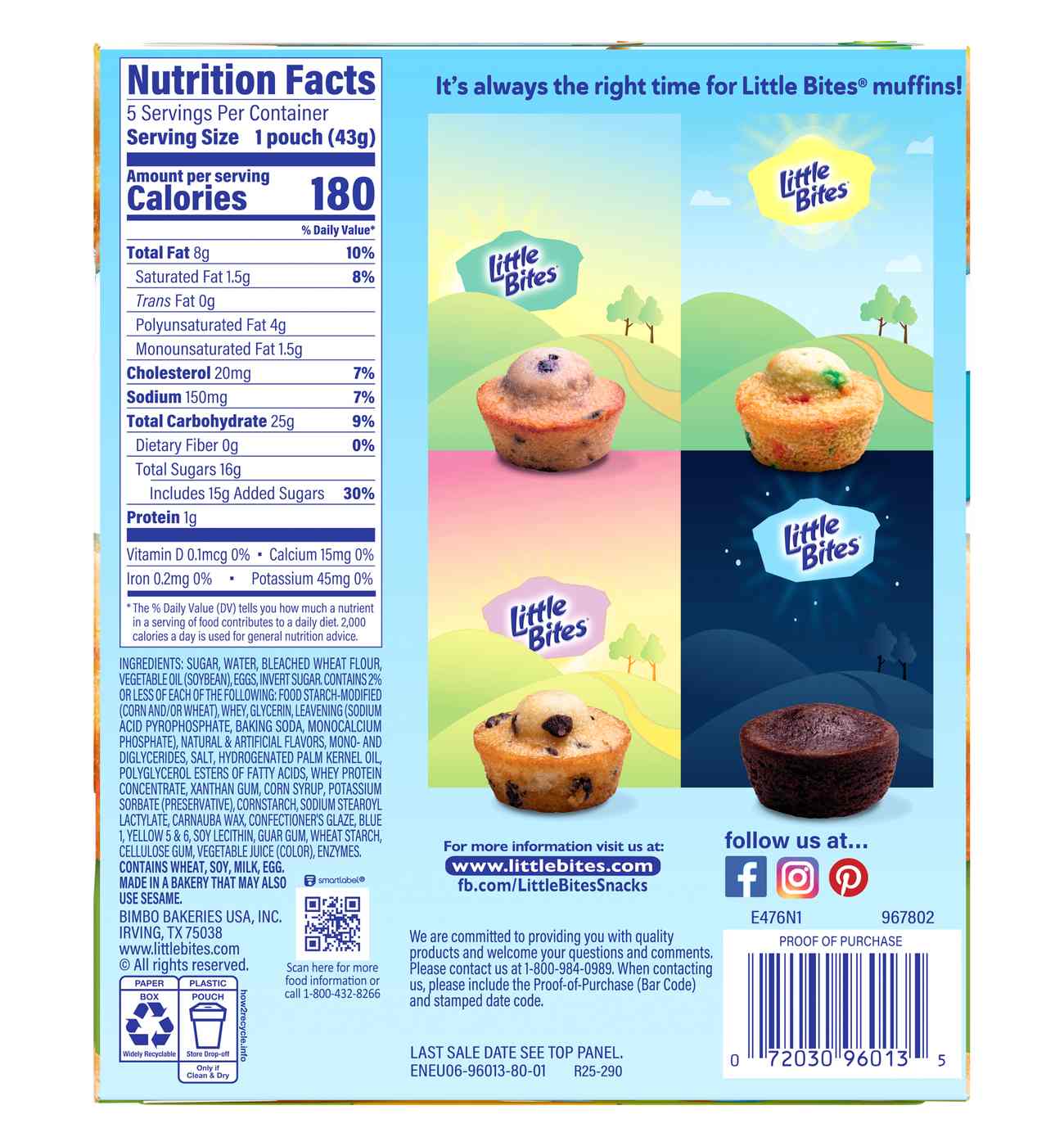 Entenmann's Little Bites Party Cake Mini Muffins Packs; image 3 of 14