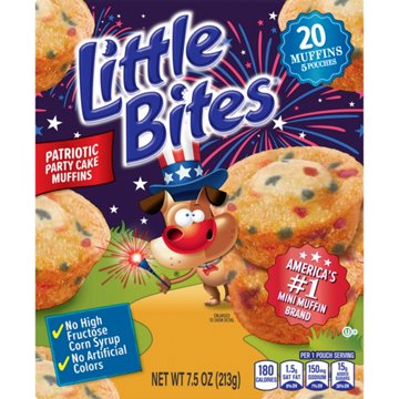 Entenmann's Little Bites Party Cake Mini Muffins Packs, 5 ct