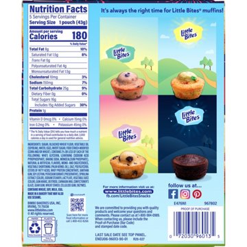 Entenmann's Little Bites Party Cake Mini Muffins Packs, 5 ct