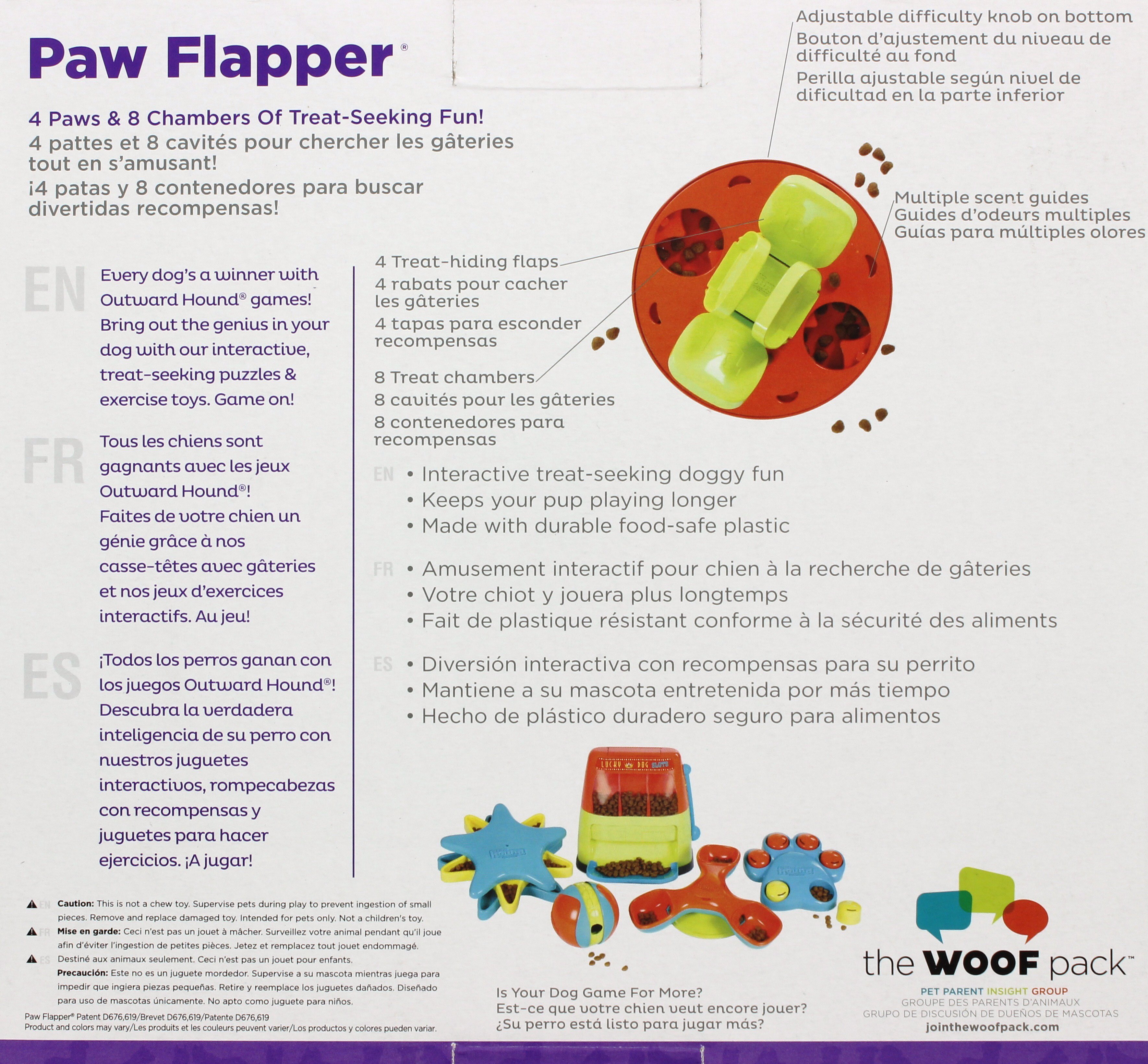 Outward Hound Paw Flapper Dog Puzzle Toy