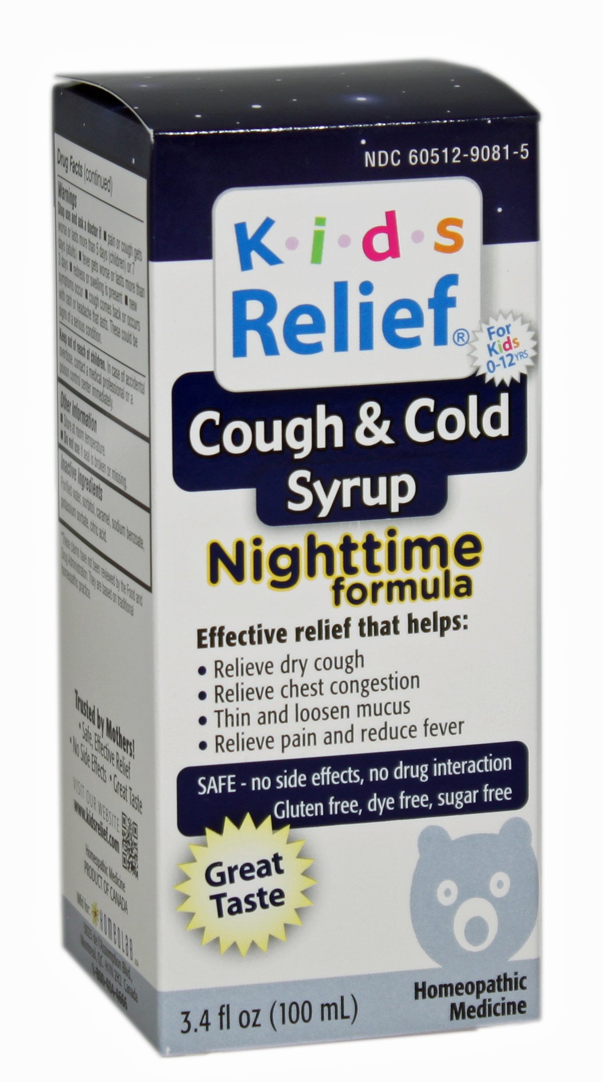 Homeolab Kids Relief Nighttime Cough & Cold Syrup Shop Cough, Cold