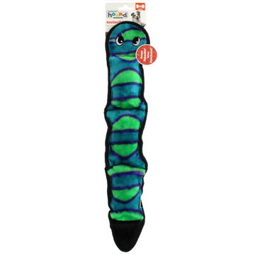 Outward Hound Invincibles 3 Squeak Blue/Green Snake, EACH