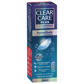CLEAR CARE Plus Cleaning & Disinfecting Solution with Lens Cup, 12 oz