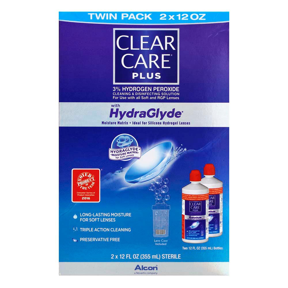 Berg Vesuvius Verborgen Verrassend genoeg CLEAR CARE PLUS Cleaning & Disinfecting Solution with Lens Case Twin Pack -  Shop Eye & Ear Care at H-E-B