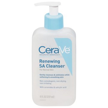 CeraVe Renewing SA Cleanser For Normal Skin, 8 oz