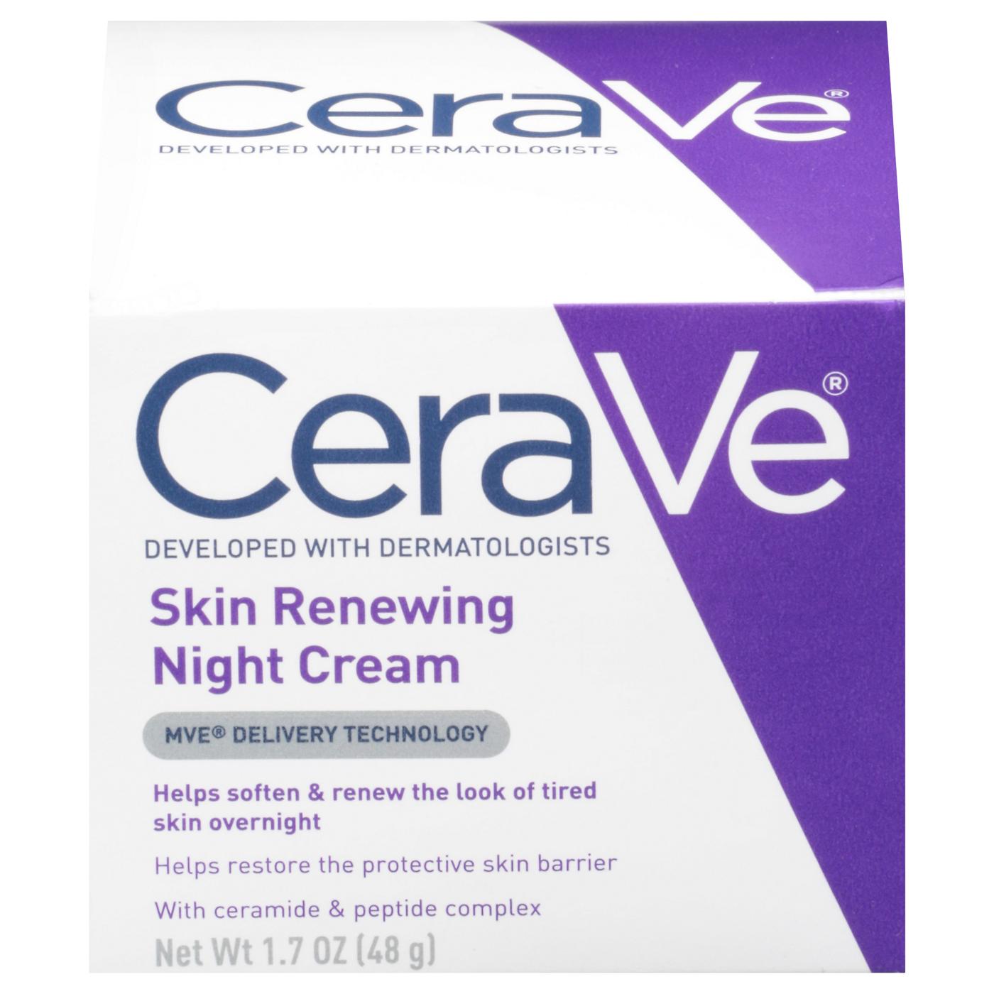 CeraVe Skin Renewing Night Cream; image 1 of 3