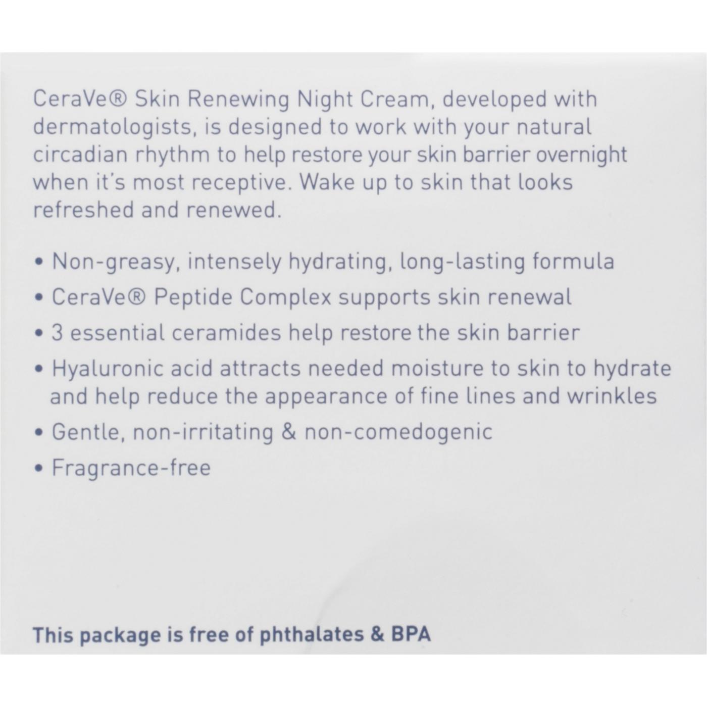 CeraVe Skin Renewing Night Cream; image 2 of 3