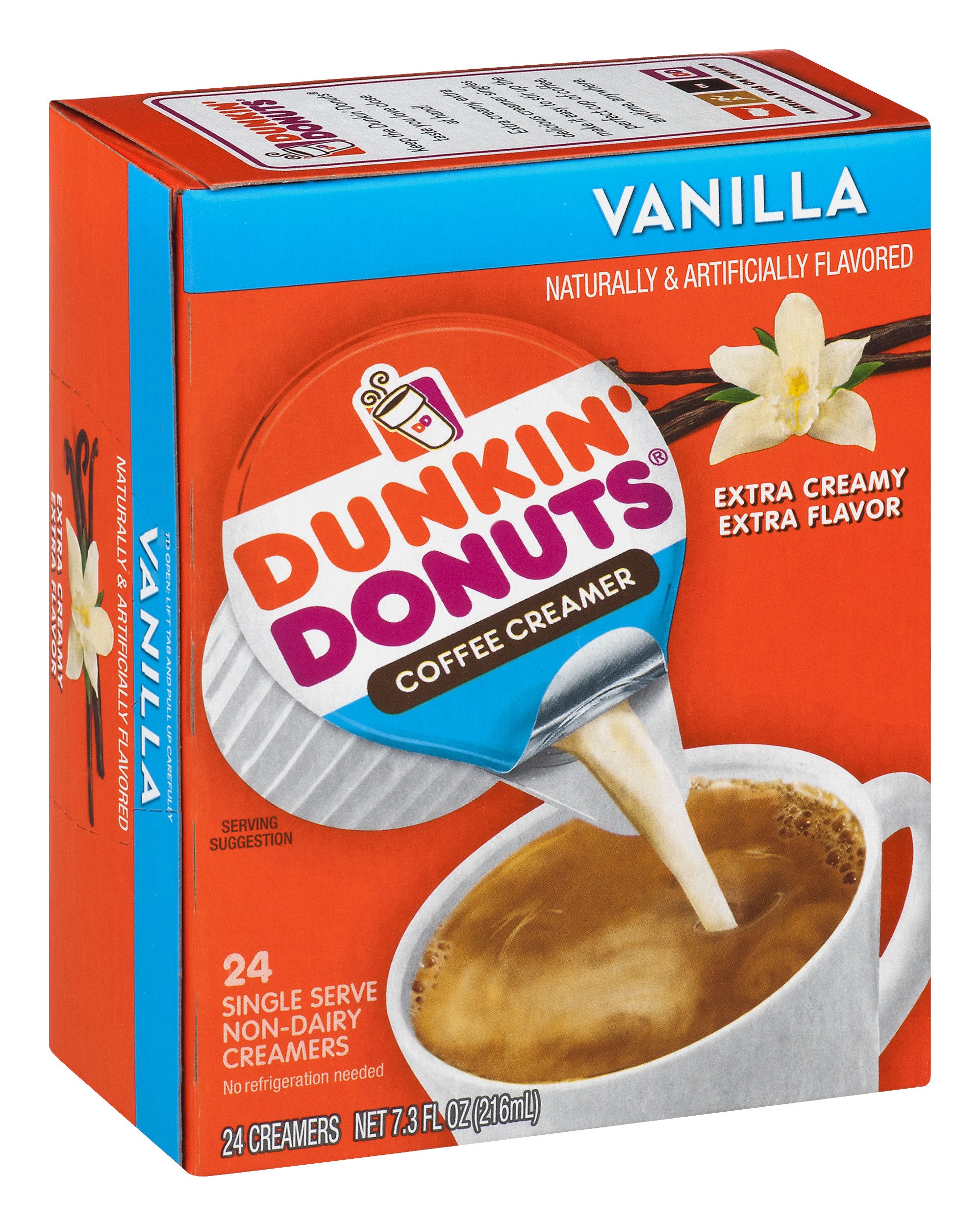 Dunkin' Donuts Vanilla Liquid Coffee Creamer Singles Shop Coffee