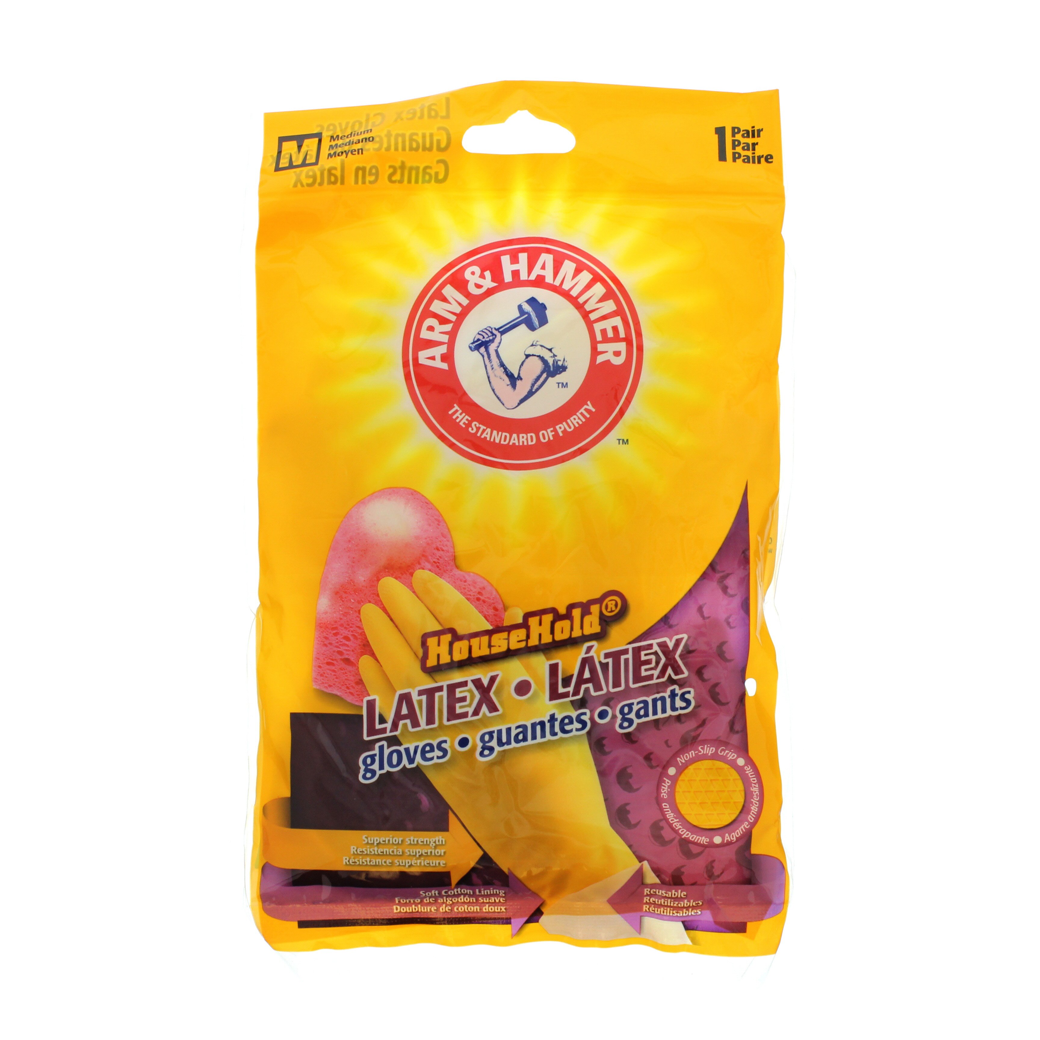 Arm & Hammer HouseHold Latex Gloves Shop Gloves at HEB