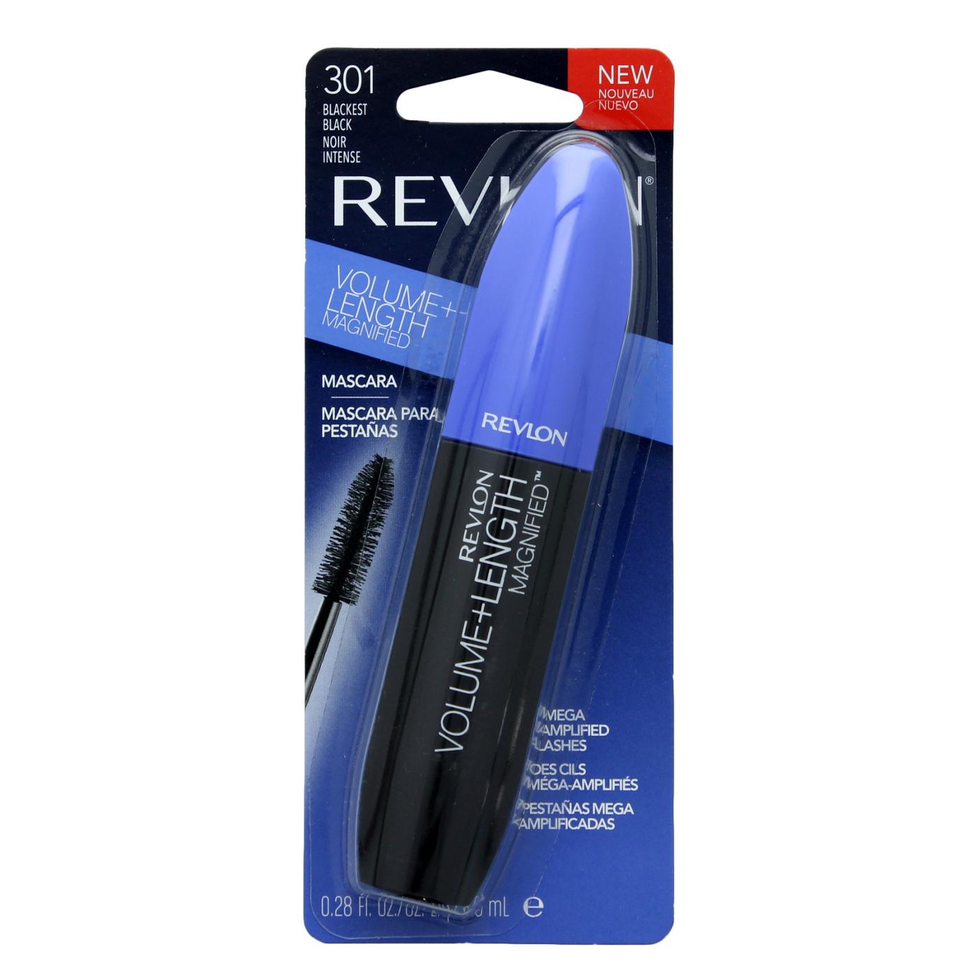 Revlon Volume + Length Magnified Mascara, Blackest Black; image 1 of 2