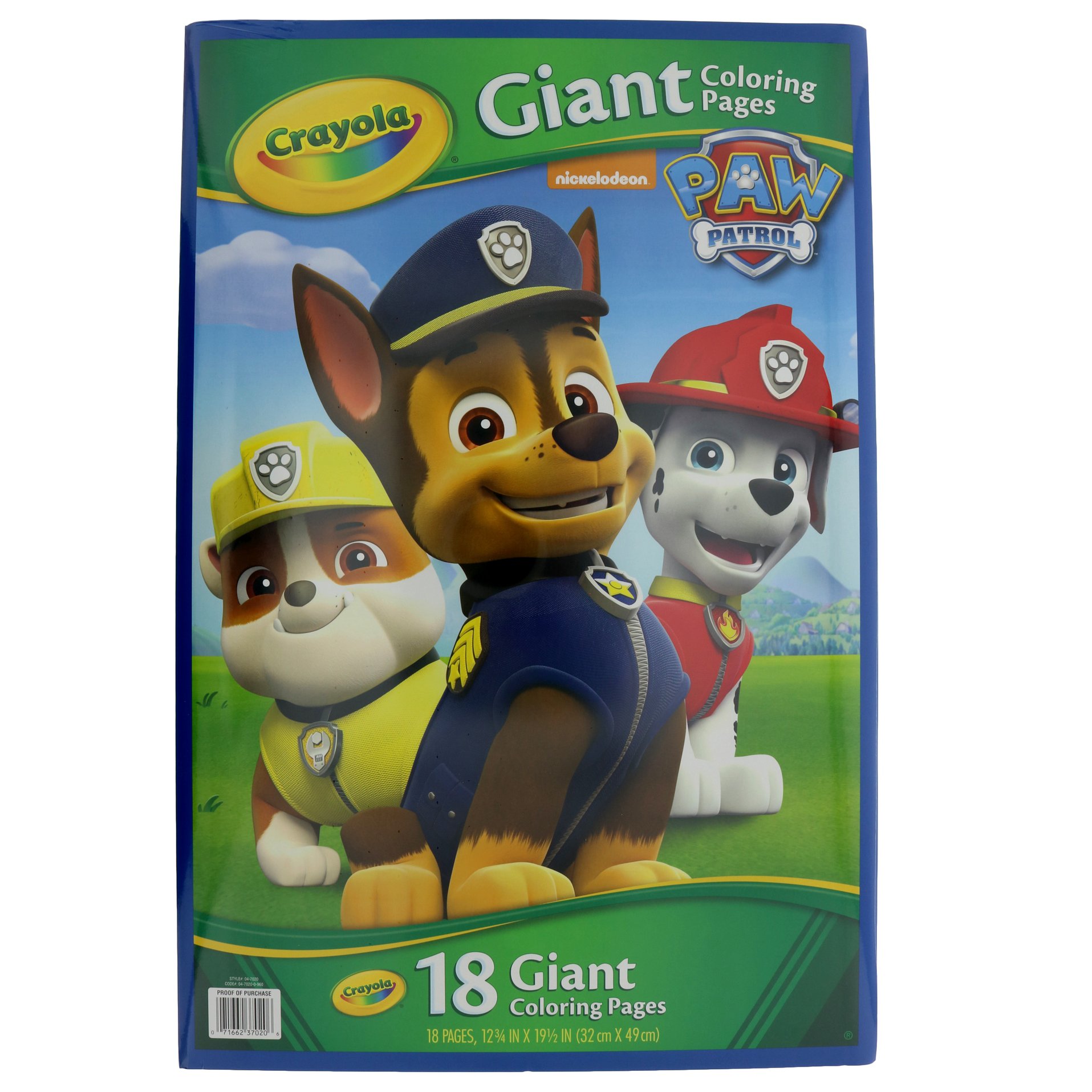 Crayola Paw Patrol 18 Giant Coloring Pages - Shop Books &amp; Coloring at H-E-B