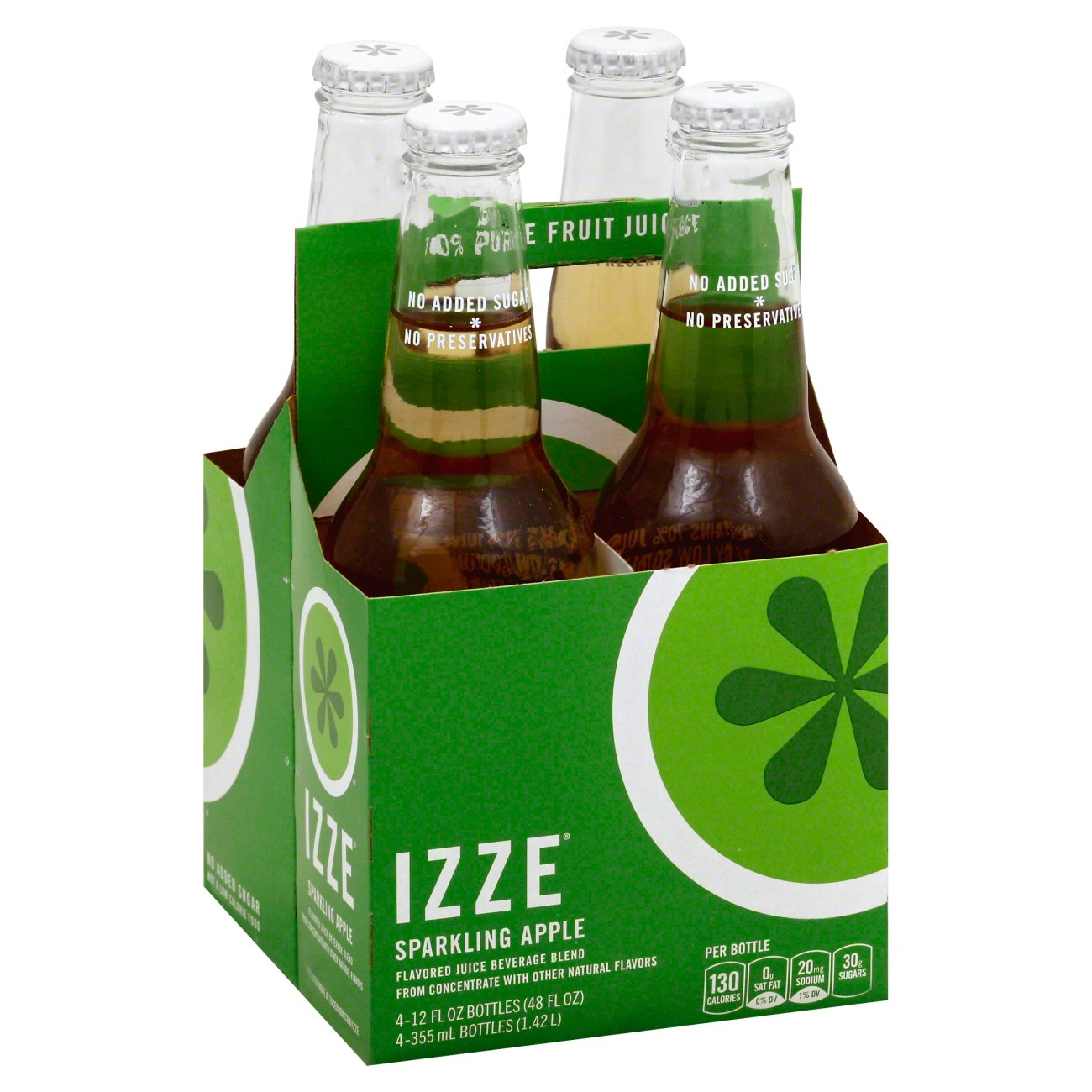 Izze Sparkling Apple Juice 12 oz Bottles Shop Soda at HEB