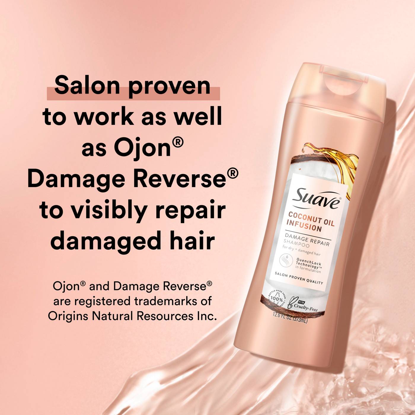 Suave Professionals Coconut Oil Infusion Damage Repair Shampoo; image 5 of 5