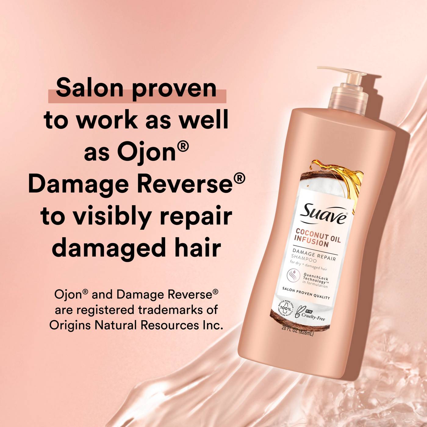Suave Professionals Coconut Oil Infusion Damage Repair Shampoo; image 5 of 5