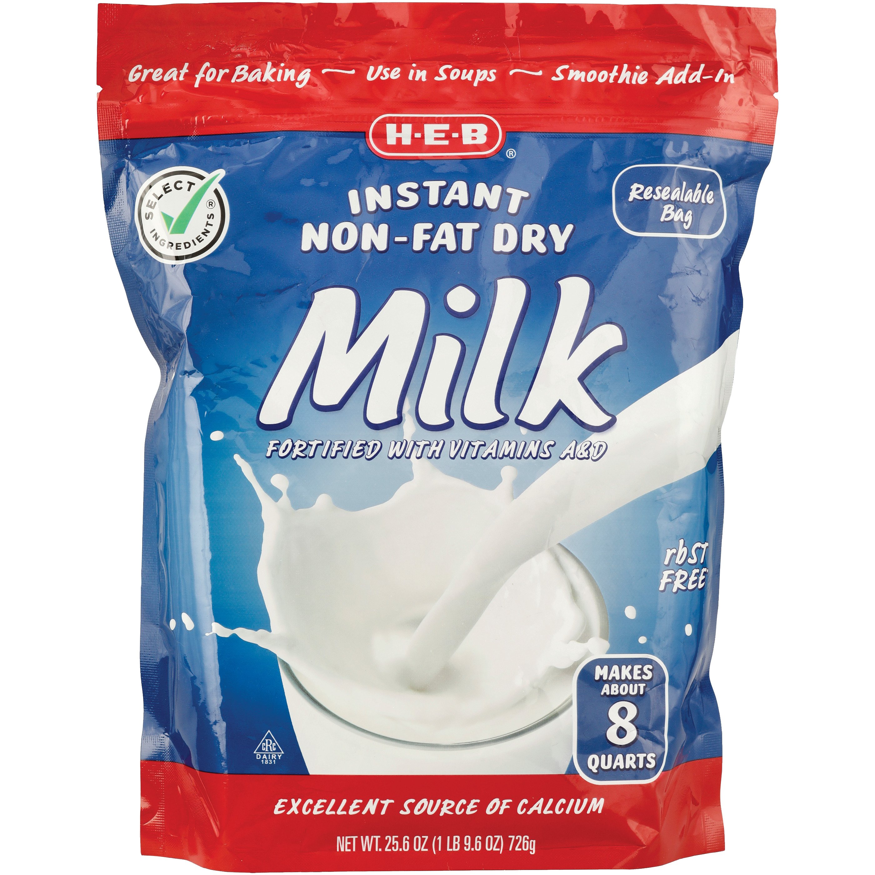 H-E-B Instant Nonfat Dry Milk - Shop Milk at H-E-B