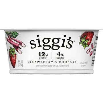 Siggi's 4% Strained Whole Milk Skyr Yogurt - Strawberry & Rhubarb
