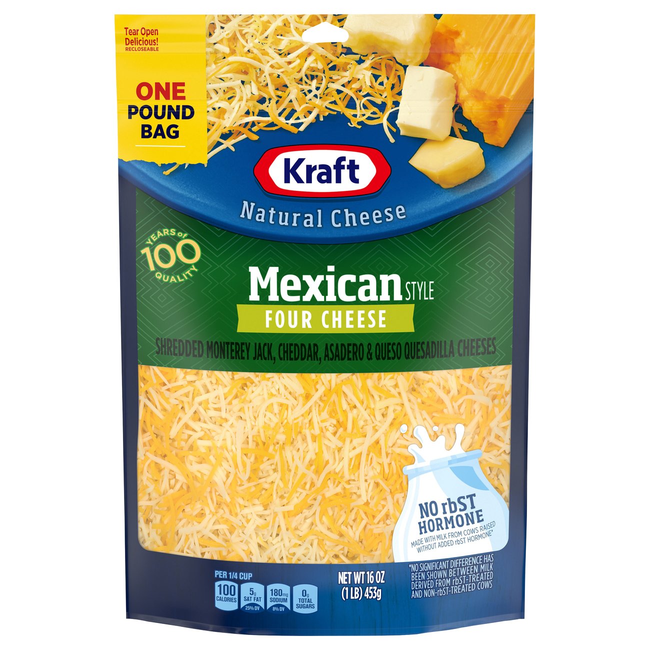 Kraft Four Cheese Mexican Style Shredded Cheese Blend Shop Cheese at
