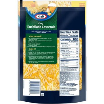 Kraft Four Cheese Mexican Style Shredded Cheese Blend