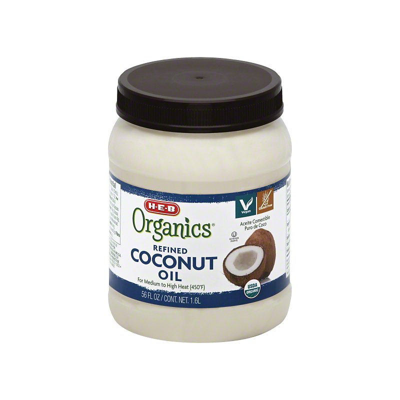 H E B Organics Refined Coconut Oil Shop Oils At H E B