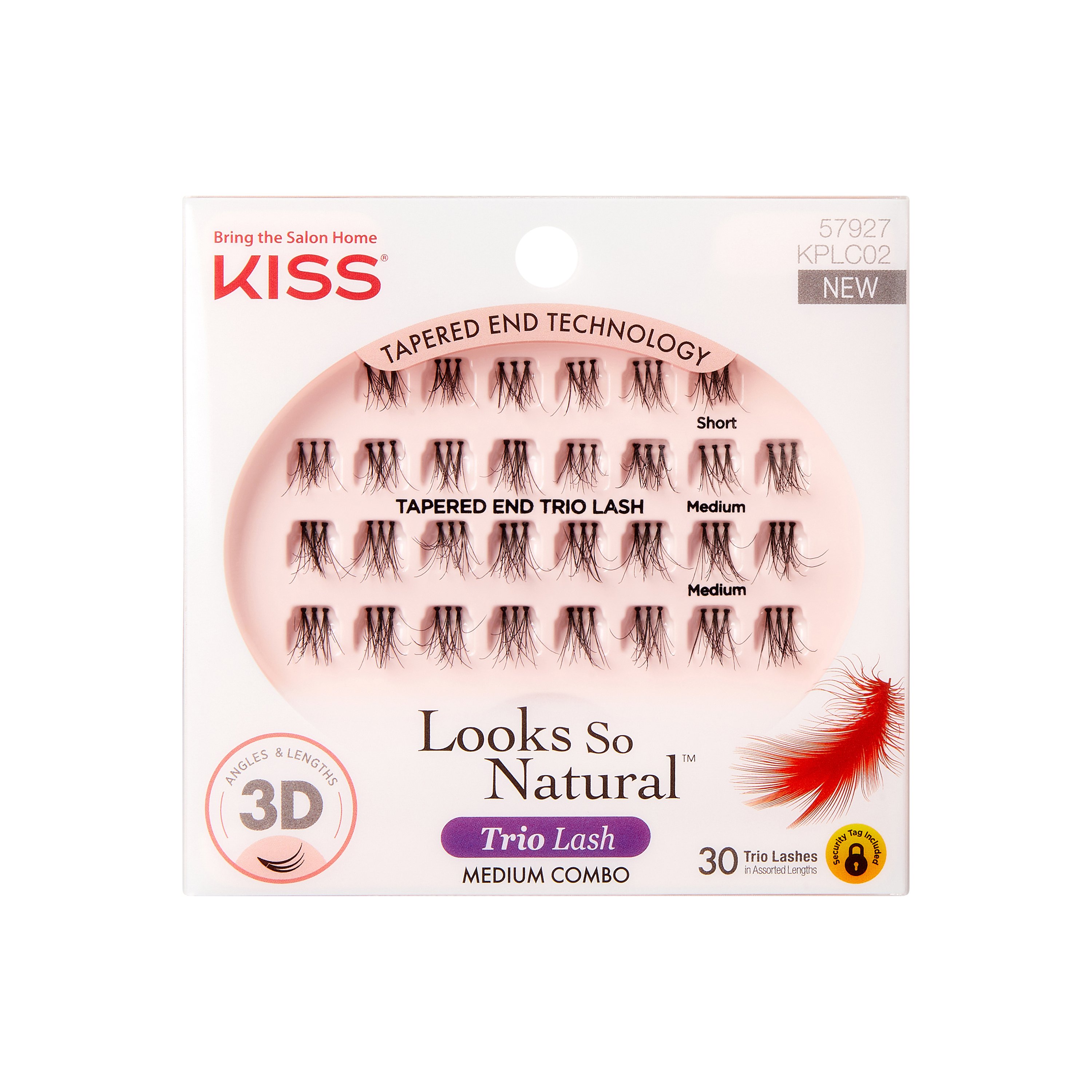 Kiss Ever Ez Lashes Trio, Medium Shop Eyes at HEB