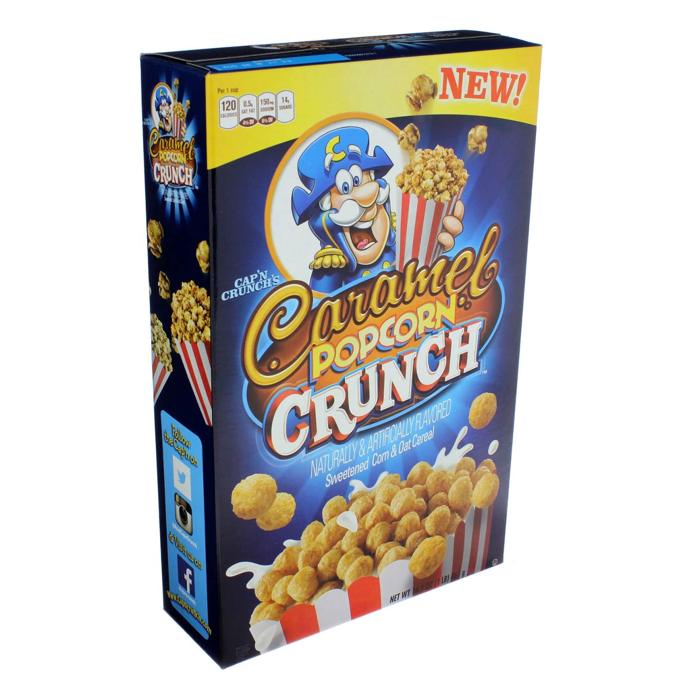 Cap'n Crunch Caramel Popcorn Crunch Cereal; image 1 of 2