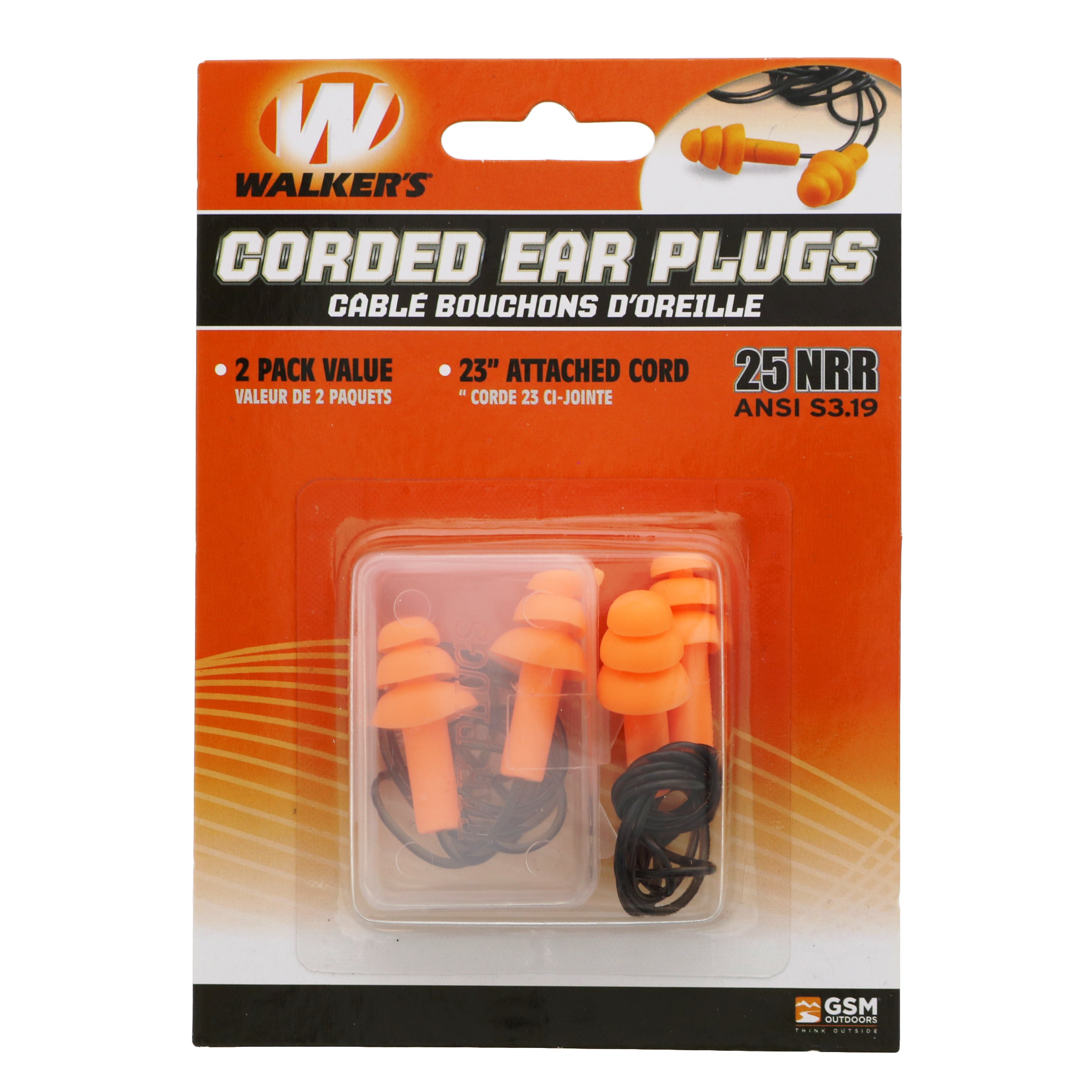 Walker's Corded Plugs Shop Ear plugs at HEB