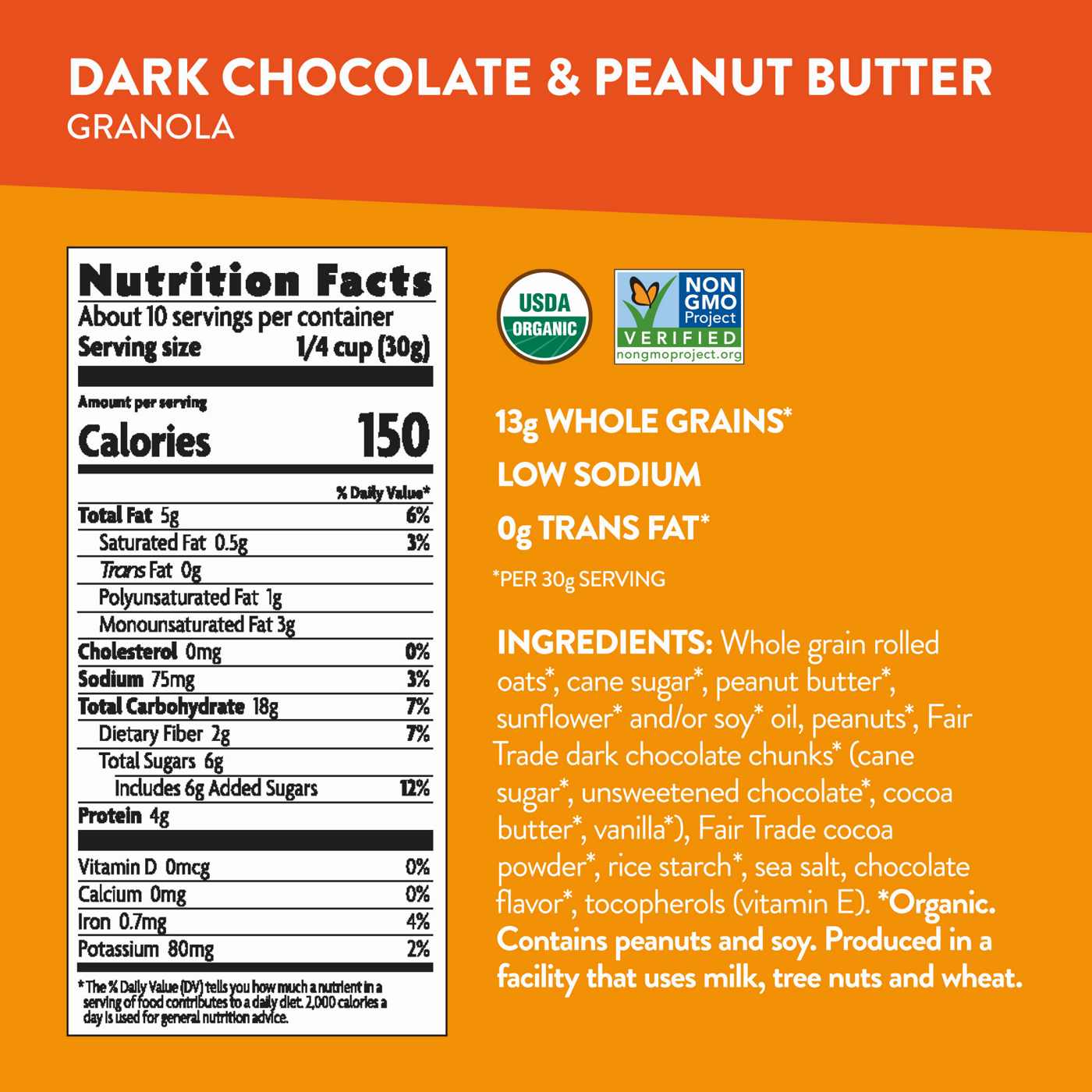 Nature's Path Love Crunch Organic Granola - Dark Chocolate & Peanut Butter; image 2 of 5
