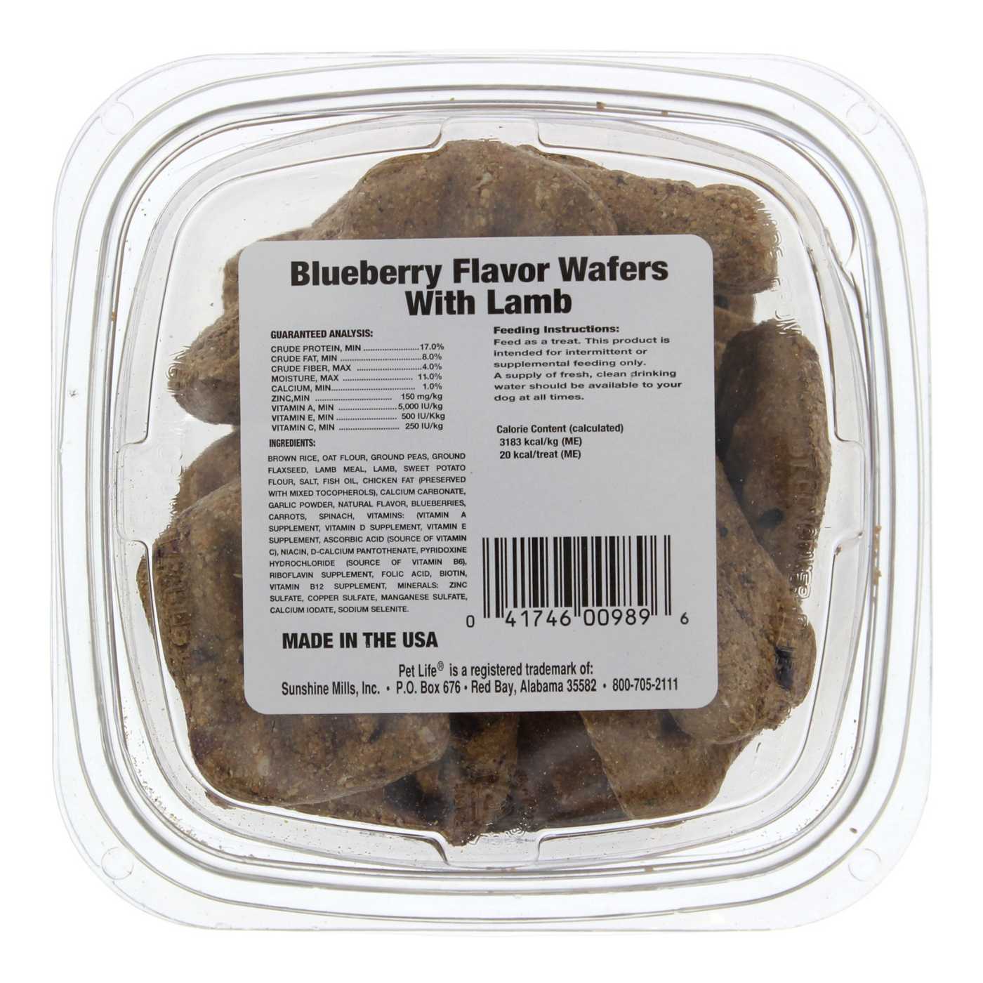 Pet Life Blueberry Wafers with Lamb for Dogs; image 2 of 2