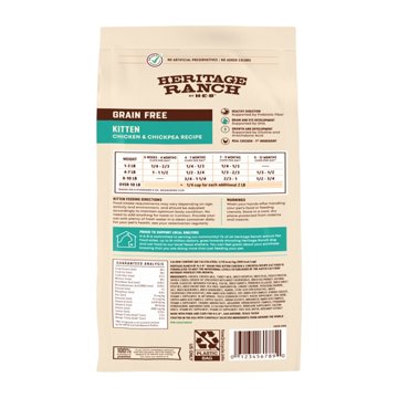 Heritage Ranch by H-E-B Kitten Grain-Free Dry Cat Food - Chicken & Chickpea