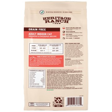 Heritage Ranch by H-E-B Adult Indoor Grain-Free Dry Cat Food - Salmon & Chickpea