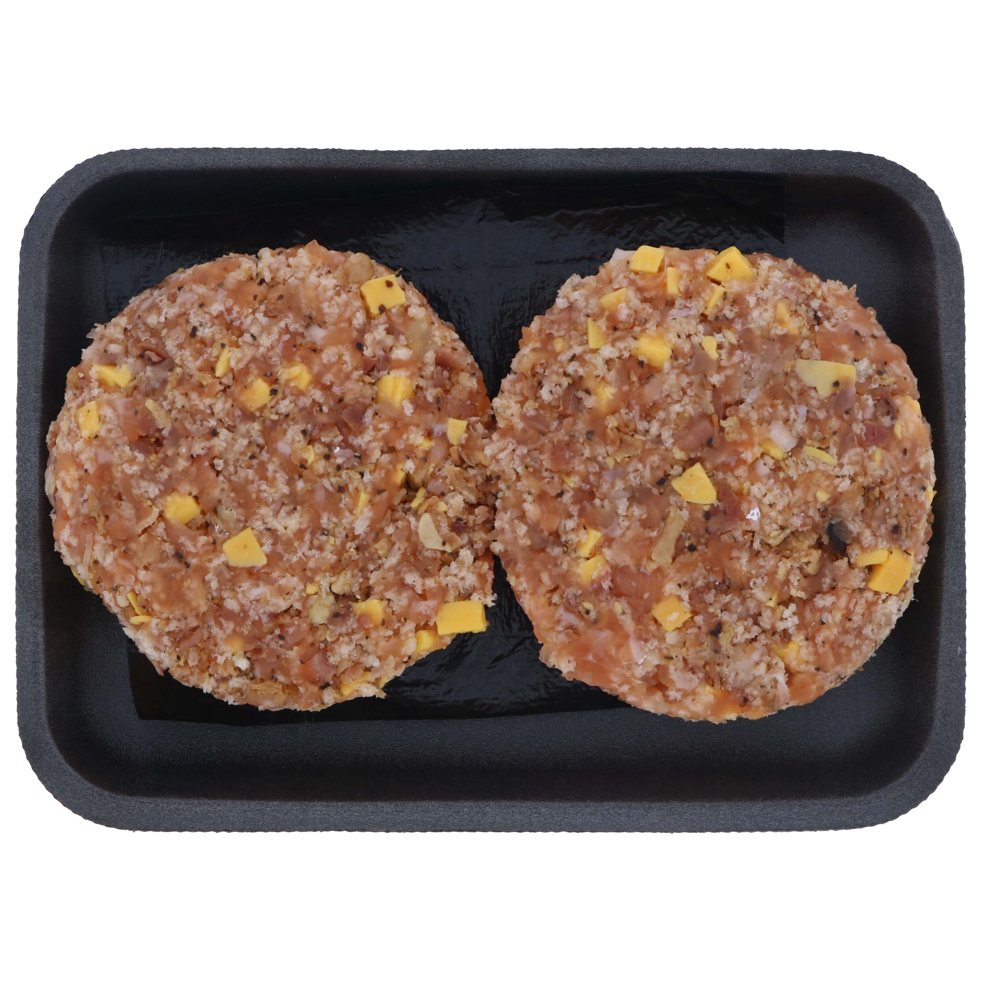 HEB Bacon Cheddar Atlantic Salmon Burgers Shop Fish at HEB