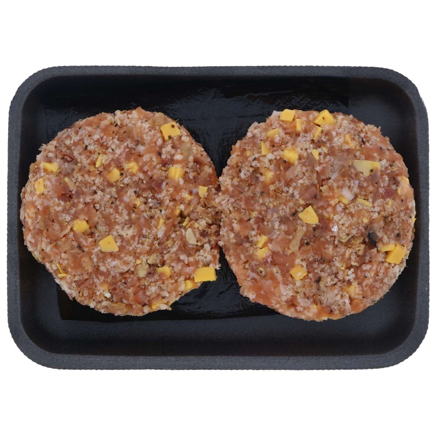 H-E-B Fish Market Salmon Burger Patties - Bacon Cheddar; image 1 of 2