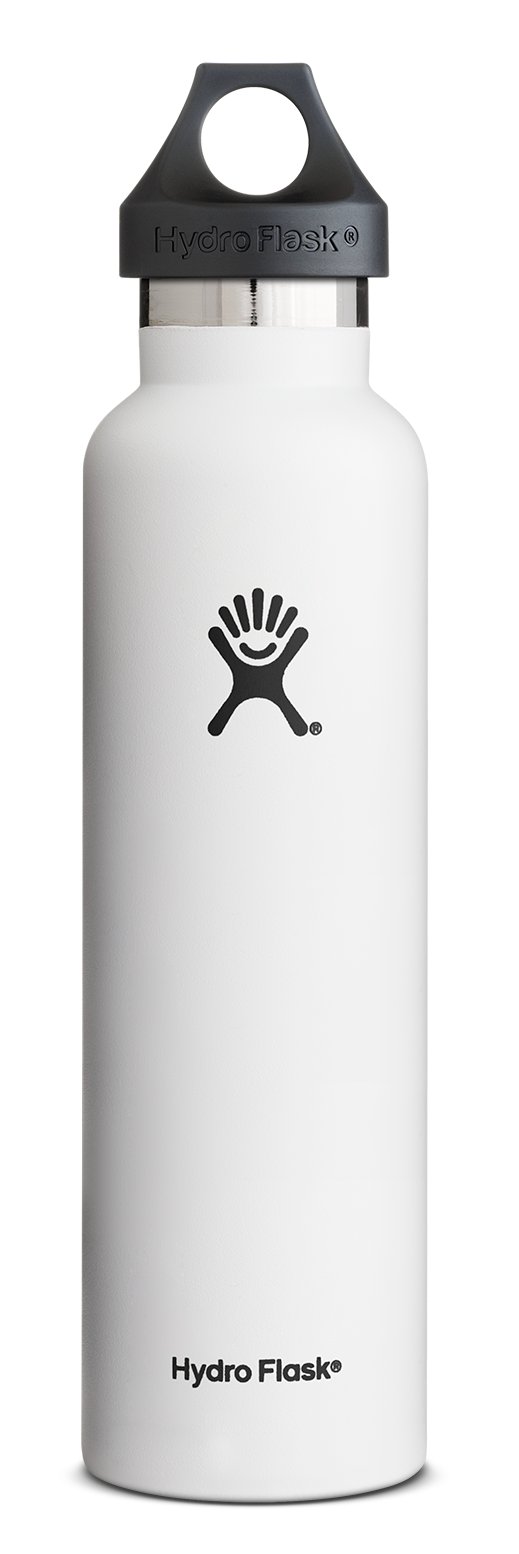 Hydro Flask Standard Mouth Water Bottle with Flex Cap - White - Shop Travel  & To-Go at H-E-B