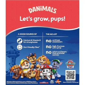 Dannon Danimals Squeezables Low-Fat 4pk Yogurt Pouches -  Cotton Candy 