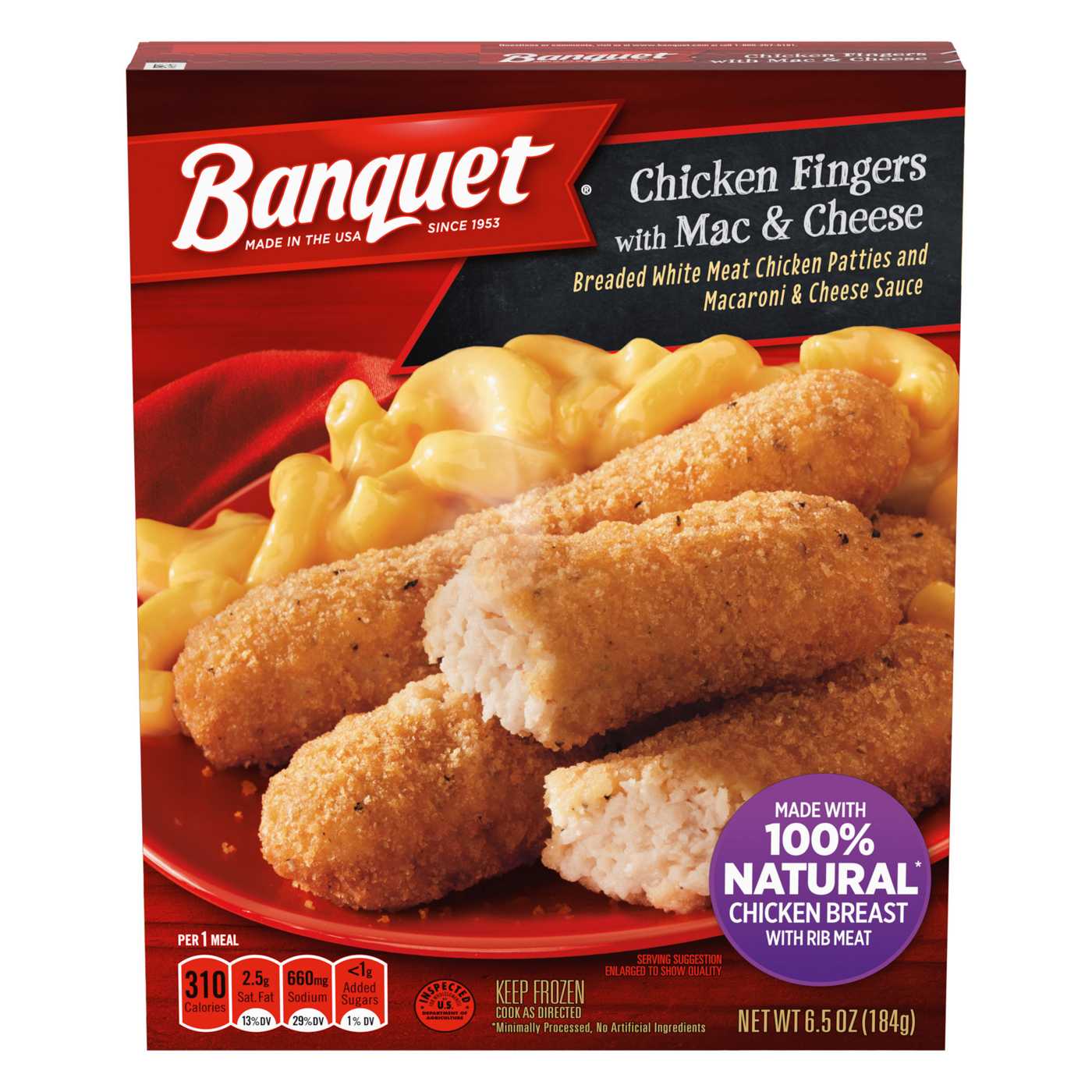 Banquet Chicken Fingers Frozen Meal; image 1 of 5
