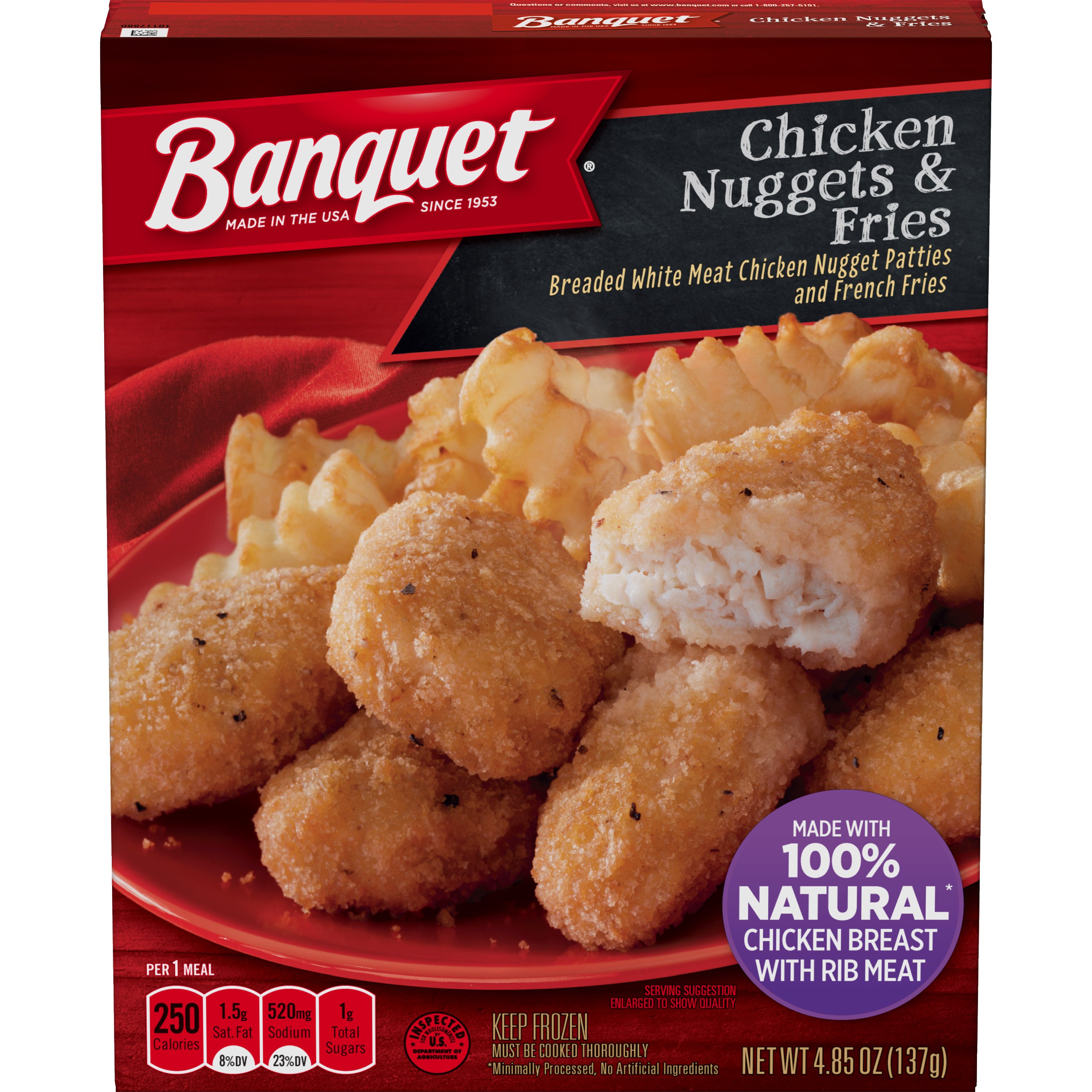 Banquet Chicken Nuggets & Fries Frozen Meal - Shop Entrees & Sides at H-E-B