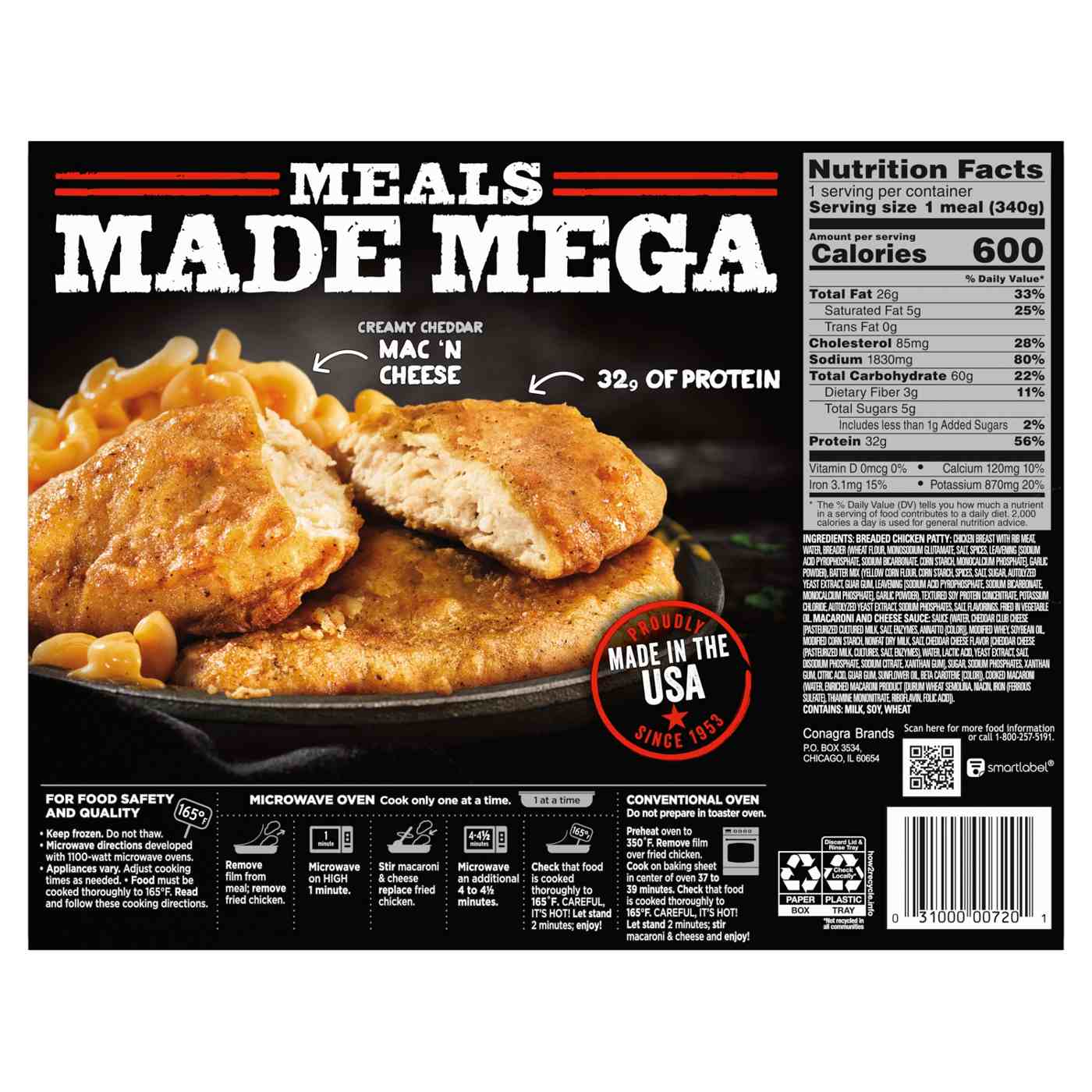 Banquet Mega Meals Boneless Fried Chicken; image 5 of 7