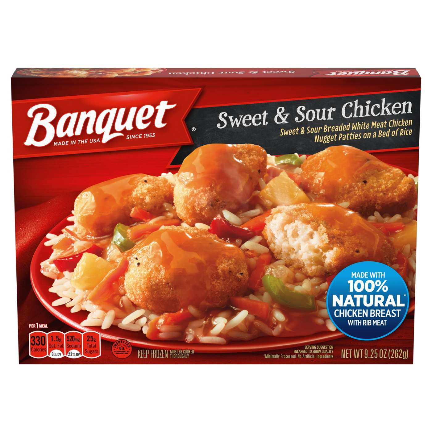 Banquet Sweet & Sour Chicken Frozen Meal; image 1 of 4