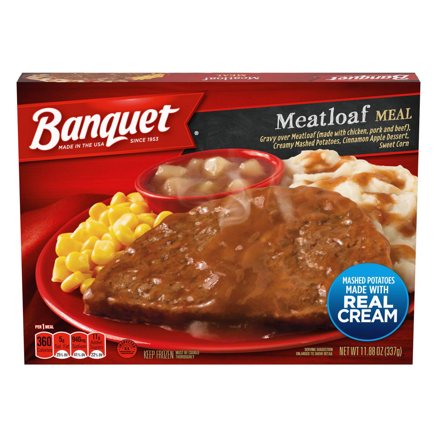 Banquet Meatloaf Frozen Meal; image 1 of 6