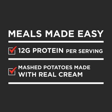 Banquet Meatloaf with Mashed Potatoes & Cinnamon Apple Dessert Frozen Meal