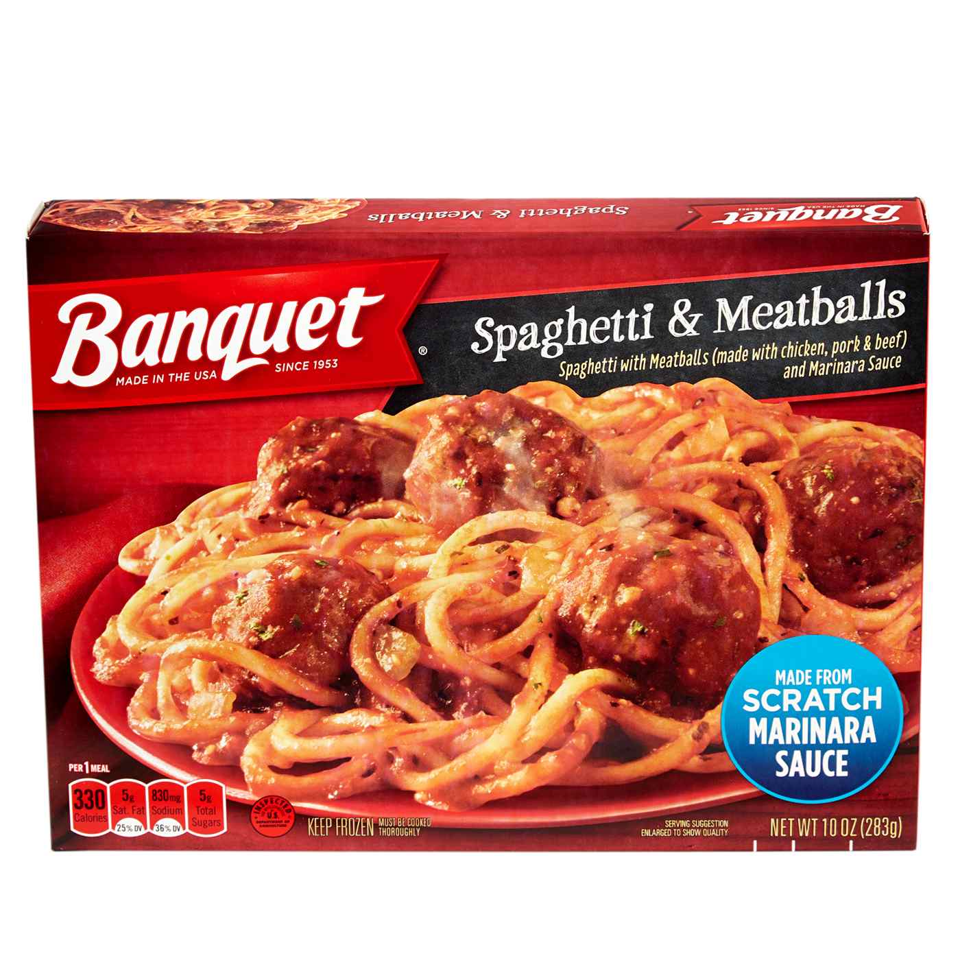 Banquet Spaghetti & Meatballs Frozen Meal; image 1 of 5