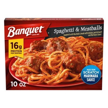 Banquet Spaghetti & Meatballs Frozen Meal